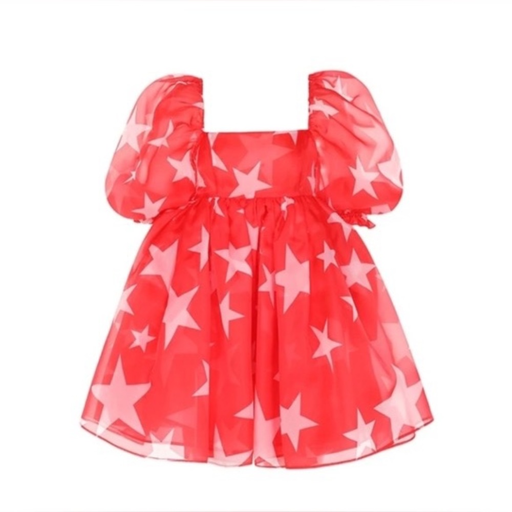 Selkie Red Star Mini Dress